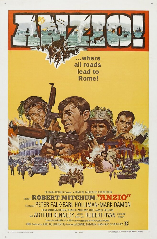 Битва за Анцио (1968) постер