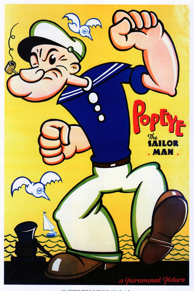 Морячок Папай (1933) постер