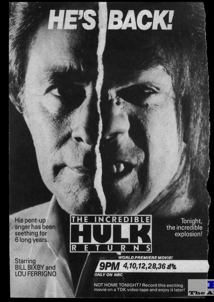 Невероятный Халк: Возвращение (1988) постер
