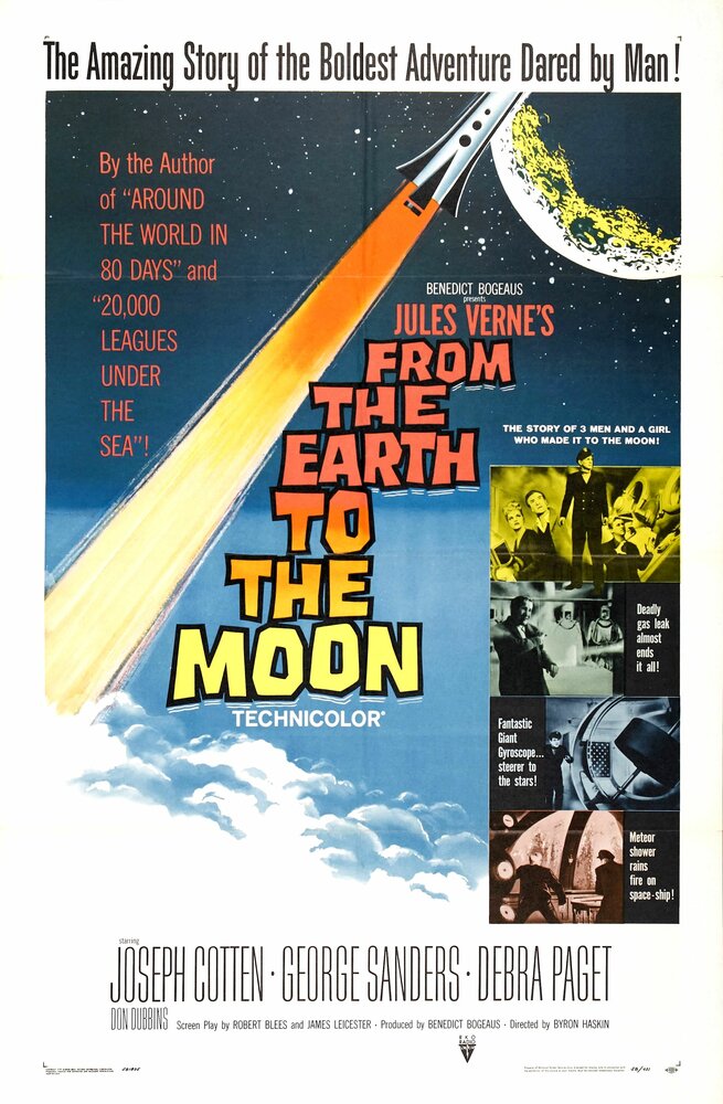С Земли на Луну (1958) постер